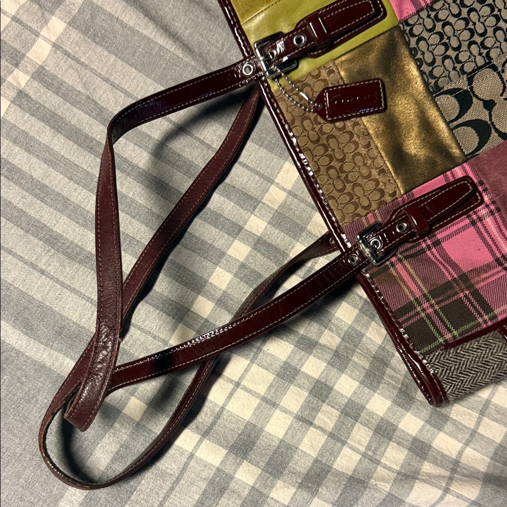 Coach Multicolor Patchwork Tote - image 5